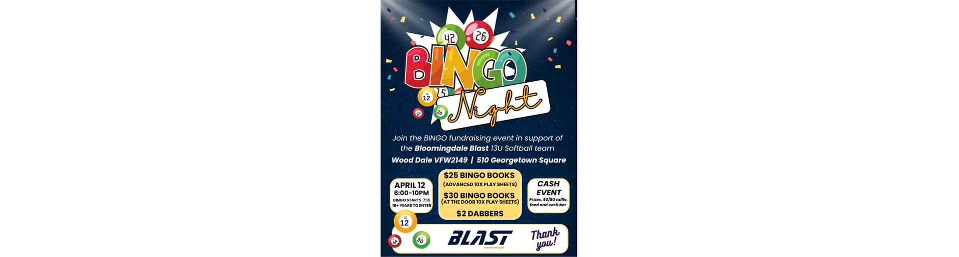 13U Blast BINGO!